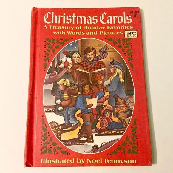 Vintage 1981 Christmas Carols A Treasury of Holiday Favorites Noel  Tennyson - Picture 15 of 15